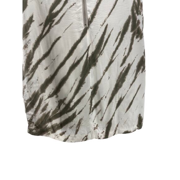 Vici White & Green Tie Dye Short Sleeve Mini Dress Women's Size Medium - Picture 10 of 11